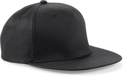 Snapback Rapper Cap - Beechfield - Black