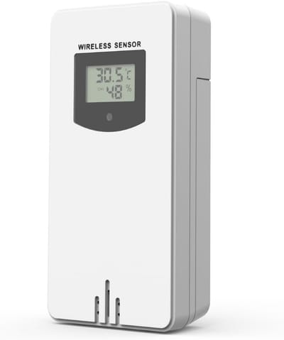 Draadloze Buitensensor voor Weerstation - Meet Temperatuur en Vochtigheid