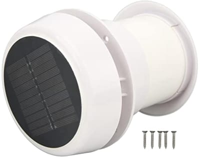 Allecto - Zonnepaneel Dakventilator - Geluidsloze Ventilator voor Caravan - Efficiënte Luchtcirculatie - Ideaal voor Caravans en Jachten - Energiez...