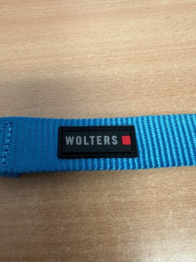 WOLTERS Cat & Dog Professional Comfort Hondenriem Maat XL (Riem 125cm x 25mm) Blauw / Licht Blauw