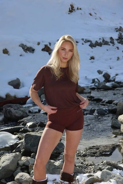 Fittastic Sportswear T-shirt - Almond brown (Beschikbaar in verschillende maten)