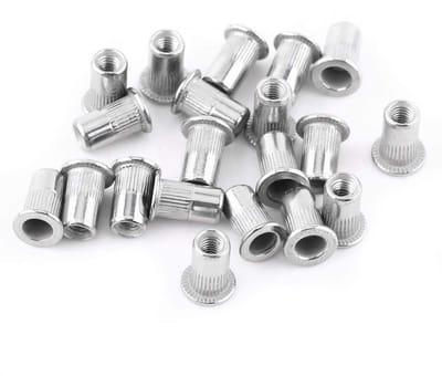 20 Stuks M3 Platte Kop Draadmoeren van RVS en Aluminium voor Blind Rivets en Montage