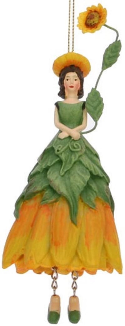 Flower Fairy | Bloemen Meisje Hanger "Zonnebloem" - geel