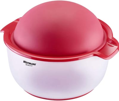 Westmark Granaatappelontpitter, 3-delig, kunststof/siliconen, Buzzer, doorzichtig/rood, 51612260