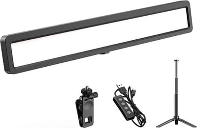 DrPhone FL06 USB LED-balklamp – Monitor lichtbalk – Statief + Klemhouder + 3 Werkmodi & Helderheid instelbaar - Zwart