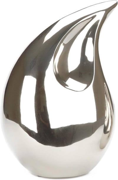 Crematie Urn voor Kinderen - Handgemaakte Aluminium Urn met Nikkel Afwerking
