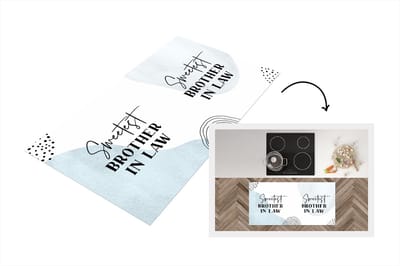 Keukenloper - Loper keuken - Quotes - Brother - Liefde - Brother in law - 120x60 cm - Keukenloper vinyl