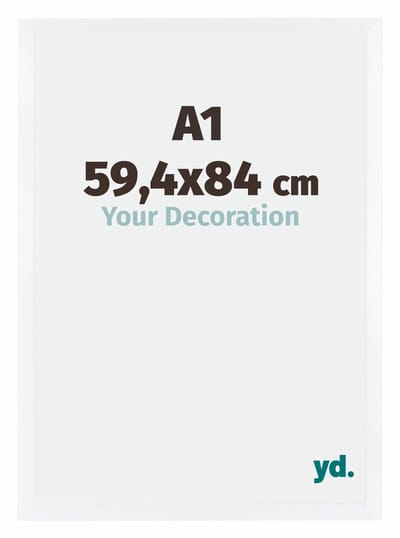 Your Decoration - Fotolijst A1 59,4x84 cm - MDF - Wit Mat - Catania