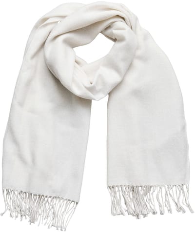 Next - Dames - Premium, in Italië vervaardigde sjaal van middelzware twill - Crème