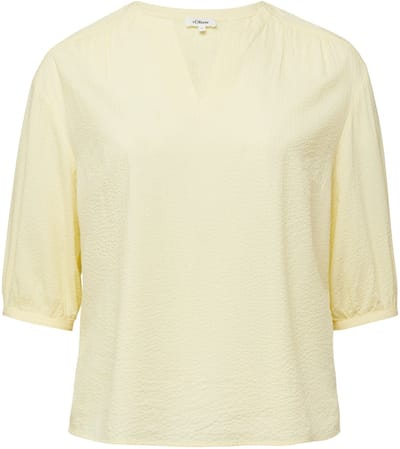 s.Oliver - female - Seersucker blouse met plooien