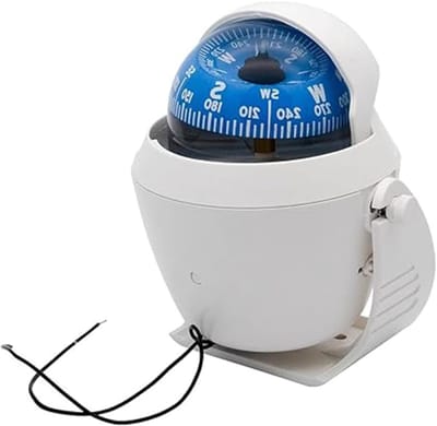 Multifunctionele Zeekaart Kompas met 12V LED Verlichting, Waterdicht Elektronisch Kompas voor Boot, Auto en Kamperen