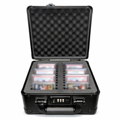 Cruva Slab Case 26 Vakken – Universele Slab Opbergkoffer Geschikt voor PSA, BGS, CGC & Meer – Inclusief Cijferslot - Draagbare en Veilige Koffer - Geschikt voor Pokémon, Sportkaarten & Andere TCG
