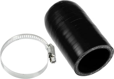 Set van 42mm Silicone Slangdoppen met Klem - Geschikt voor Waterkoeling en Motoronderdelen - Zwart Silicoon