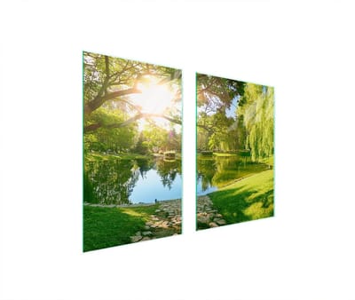 TMK ArtDeko Serie - Glazen Beschermplaat - 65x52 cm - Veelzijdig Gebruik - Geh. Glas