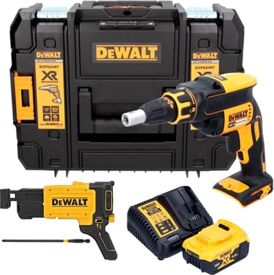 DeWalt DCF 620 P1T accu-droogbouwschroevendraaier 18 V 30 Nm borstelloos + 1x oplaadbare accu 5.0 Ah + lader + TSTAK
