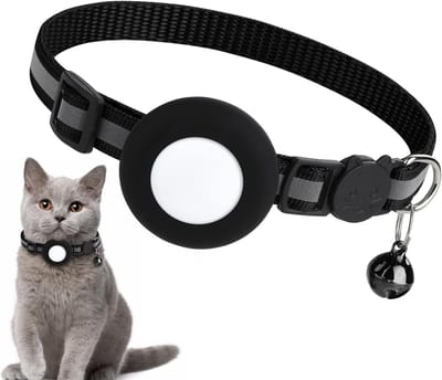 Verstelbare Reflecterende Kattenhalsband voor Katten, Kittens en Kleine Honden - Zwart, Veilig en Comfortabel