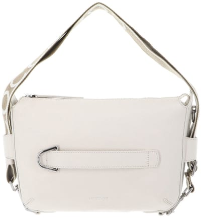 COCCINELLE schoudertas Gretel Ribbon Crossbody Bag Grained Leather Pearl crème