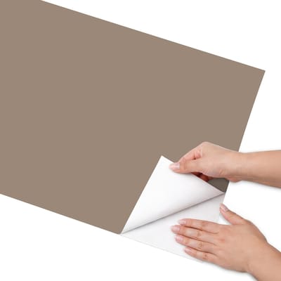 Coloray Meubel Wrap Folie - Bruin Meubelfolie - 50x100 cm - Plakfolie Meubels Lichtbruin - Decoratiefolie Zelfklevend - Minimalist Meubelfolie - Meubelfolie Zelfklevend - Badkamer decoratie - Achtergronden en patronen
