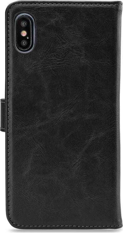 My Style Telefoonhoesje geschikt voor Apple iPhone X Hoesje | My Style Flex Wallet Bookcase Portemonnee | Pasjeshouder voor 3 Pasjes | Telefoonhoesje voor Pinpas / OV Kaart / Rijbewijs - Zwart