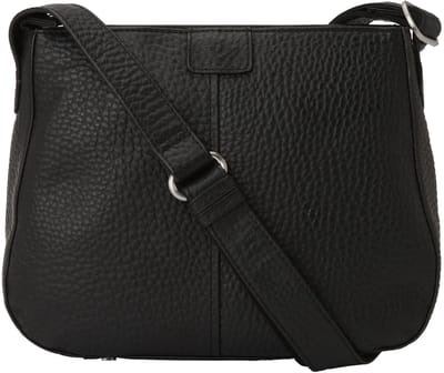 Voi Hirsch Crossbody tas Leder 28 cm - Dames - schwarz