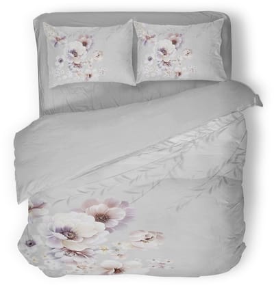 Eleganzzz Dekbedovertrek Eternal Blooms - Multi - Dekbedovertrek 200x200/220cm - Micropercal -Tweepersoons - Dekbedovertrekken - Bloemen Dekbedovertrek