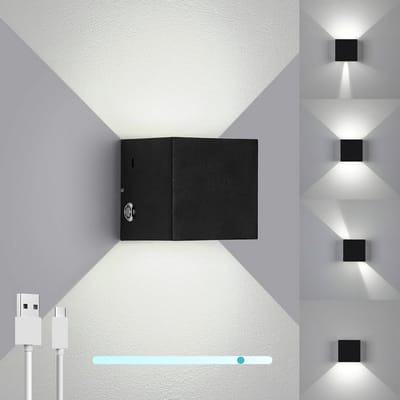 Draadloze Oplaadbare LED Wandlamp - Dimbaar en Verstelbaar voor Binnen