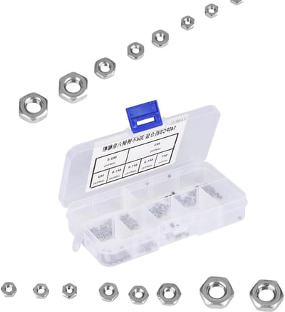 140-delige Set RVS Moeren en Bouten M1, M1.2, M1.4, M1.6, M2, M2.5, M3 - Duurzaam, Roestvrij, Hexagonaal
