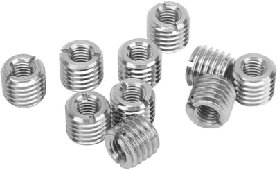 Draadreparatieset voor M8 en M14, 10 Stuks Draadverkleiningsmoeren en Invoeren voor Draadherstel, Geschikt voor Mannelijke en Vrouwelijke Draadverbindingen