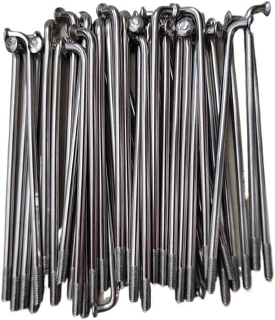 Fiets Spaken - Roestvrij Staal - Wiel Reparatie - Inclusief Nippels - 40 Stuks - Zilver