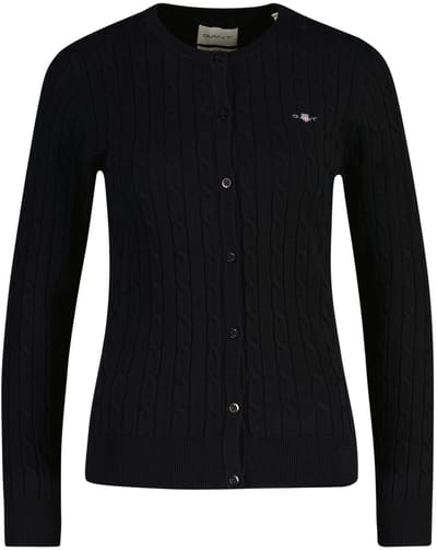 GANT Vest STRETCH COTTON CABLE CARDIGAN