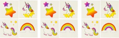 Eenhoorn Plakplaatje Tijdelijke Tatoeage | 12 Tattoos Unicorn