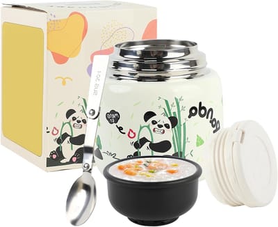 Thermocontainer 500 ml voor voedsel, ideaal voor soep, havermout, ijs en yoghurt, met lepel en handvat