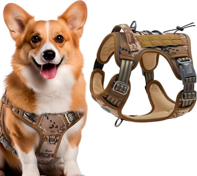 VHV - Hondentuig Anti-Trek - Verstelbaar Reflecterend Harnas Maat L - Voor Middelgrote en Grote Honden - Borst 61-94 cm