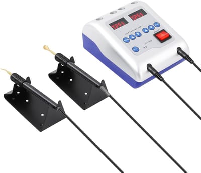 Digitale elektrische waxmachine, elektrische wassnijder, dubbele pen met 6 punten, tandwassnijapparaat voor tandheelkunde, sieraden, modelbouw, verwarmingsgereedschap met temperatuurregeling 50-200 °C