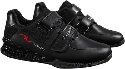 Bovista Powerlift Schoenen - Powerlifter - Weightlifting - Squat - Gewichthef - Gym Schoenen - Sneaker - Zwart - Maat 40