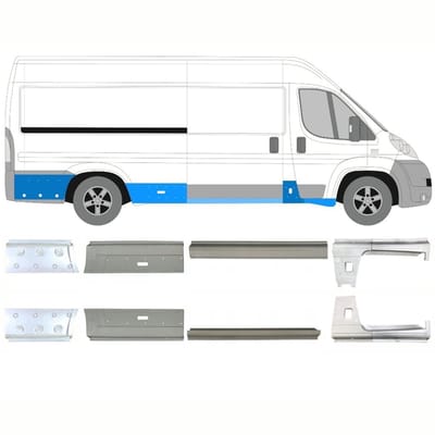 Reparatie dorpel voor Peugeot Boxer 2006-2025 / Links + Rechts / Set
