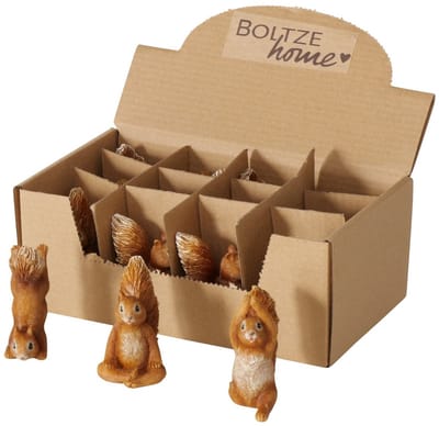 Beeld yoga eekhoorn polyresin H7cm