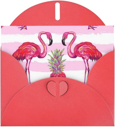 Wenskaarten Set - Notitiekaarten Enveloppen - Persoonlijke Berichten - Parel Papier - 4x6 Inch - Rood