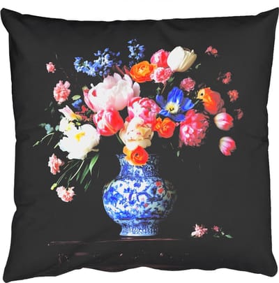 Sierkussens - Kussentjes Woonkamer - 50x50 cm - Rozen - Bloemen - Vaas - Boeket