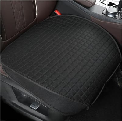 Dailygoods- Autostoelkussensloop 2-delig - Ademend Linnen/Katoen - Antislip Onderkant - Universele Pasvorm - Krasbestendig - Afmetingen 61x48cm - Stoelhoes