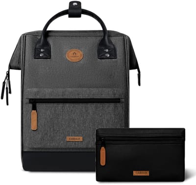 CABAIA vrije tijd rugzak rugzak met laptopvak Adventurer Melanged Backpack 18L Luxembourg donkergrijs