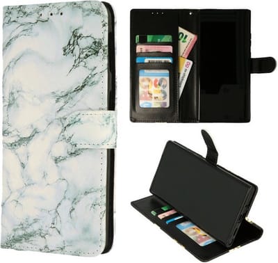 Cityhoesje - Bookcase - iPhone 11 Pro Max - Marmer