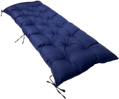 Tuinkussen - Bankkussen - Buiten Zitten - Waterdichte Stof - 122 x 50 cm - Donkerblauw