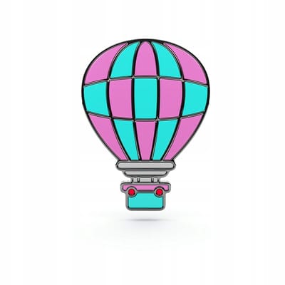 Pinets Travel Collectie - Luchtballon Prijspeld - Voor Reiziger - Hard Email - Metaal