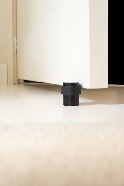 Lavuzo Deurstopper Zwart vloermontage 40 mm | Per Stuk | Deurbuffer | Deurstopper binnen | Deurstoppers