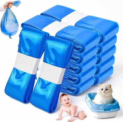 Luieremmer Navulfolie - Navulzakken Luieremmer - Geur Isoleren - 7-laags Barrière Systeem - 12 Rollen - Blauw