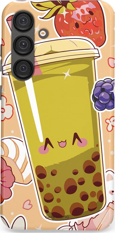 Casetastic Hoesje Geschikt voor Samsung S25 Plus - Stijlvolle Beschermende Duo-layer Case - Bubbelpret
