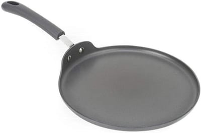 Koekenpan - Pannenkoekenpan Omeletpan - Koken op fornuis - Dubbele anti-aanbaklaag - 28cm - Grijs