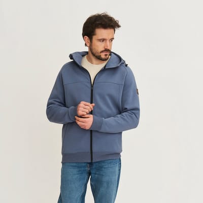 Travelin' Stig Heren - Outdoorvest - Sweater - Blauw