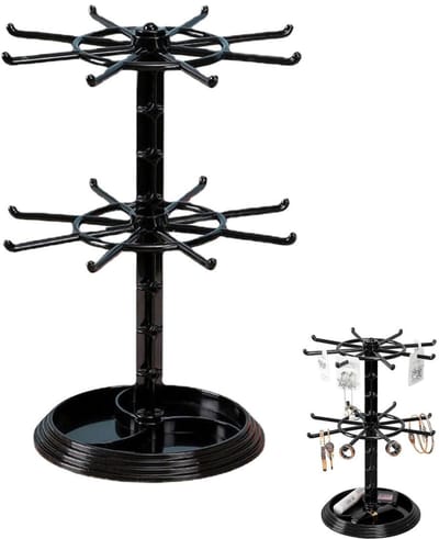Sieradenrek - Sieradenstandaard - Sieradenhouder - Houder -Sieradenrekje - Juwelenhouder - Sieraden Organizer - Dubbellaags sieradenopbergrek - Organizer Geschikt Voor Oorbellen - Kettingen - Armbanden